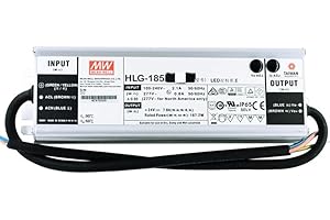 MEANWNVV Mean Well Driver LED HLG 185W 4.4A HLG-185H-42