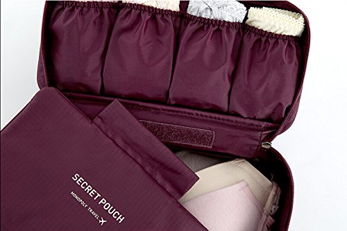FunYoung Unterwäsche Aufbewahrungstasche – Wasserdichtes Nylon Reisetasche Sockentasche Kulturbeutel Farbwahl - 6