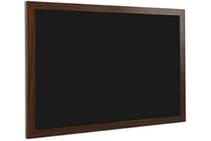 DOLLAR BOSS 45 X 60cm Magnetic Chalkboard Wall Mounted Blackboard Kitchen Black Boards for Walls Notice Board Menu Chalk Board A2 Rustic Wooden Frame for Office bedrooms School Coffee Kitchen
