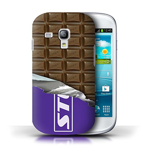 Preisvergleich Produktbild Gedruckt Schutzkoffer Schutzhüllen / Hülle für Samsung Galaxy S3 Mini / Dairy Milk Blocks Muster / Schokolade Kollektion
