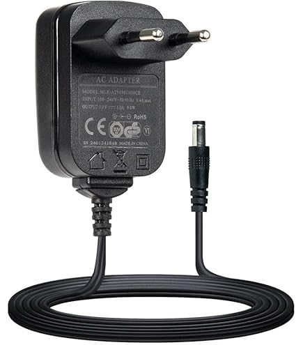 Alimentatore 9V 2000mA Per Pedali Chitarra – Adattatore CC Con Punta Positiva, Cavo 90 Cm