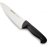 Arcos 2900 Chef Knife Nitrum Steel POM Black-Silver 8 in | Colour identification system, durable and hygienic. Polypropylene