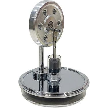 HOPBLOCK Modèle De Machine à Vapeur SE-02 - En Métal - Réversible - Modèle De Moteur Et Chaudière - Kit De Modélisation Avec Générateur Et Lampe De Rue (100 Pièces