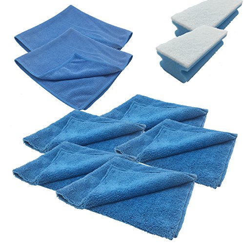 Preisvergleich Produktbild Shinykings Wash&Shine Auto-Pflege, Auto-Reinigung, Motorrad, Motorradpflege, Reinigungstuch und Schwammset Premium XXL