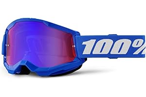 100% Maschera Strata 2 Blue - Lente A Specchio Rossa/Blue