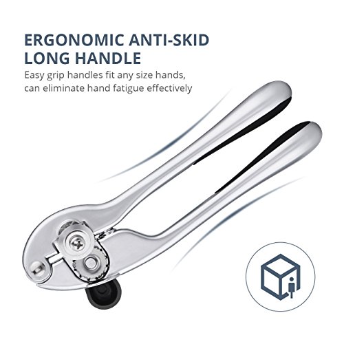 Dosenöffner Edelstahl, HoLife Deckelöffner Edelstahl 18/10, Dosenöffner Kantenfre - 4