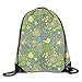 Produktbild show best Birds In Flowers at Night Drawstring Gym Bag for Women and Men Polyester Gym Sack String Backpack for Sport Workout, School, Travel, Books 14.17 X 16.9 inch