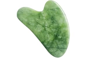 DEEINN Jade Gua Sha Visage Corps, Outil de Massage Facial d'acupuncture Anti Rides