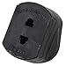 Price comparison product image Black 2-Pin to UK Plug Shaver Adapter / 1A Fused UK to 2 Pin Electric Shaving Plug / iCHOOSE