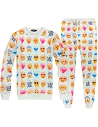 Pijama Emoji Emoticono Confortable Invierno Temporada Moda Mujer Hombre