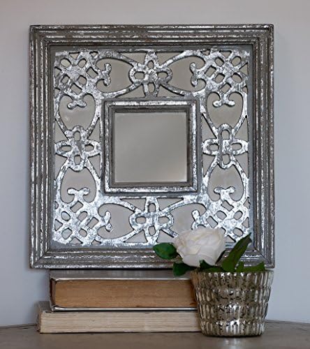 RETREAT SILV/GREY MOROCCAN MIRROR