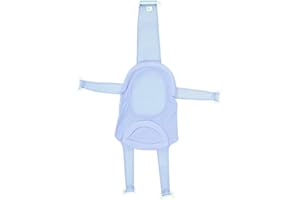 Baby Bath Seat Support Net Badewanne Sling Dusche Mesh Bade Cradle Ringe für Badewanne Neugeborenen Duschpad(Hellblau)