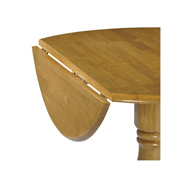 Julian Bowen Dundee Drop Leaf Dining Table, Ruberwood, Honey Pine Finish - Image 4