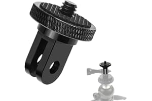 WeddHuis Adattatore 1/4 Pollice 360° Rotazione Accessorio Fotocamera Compatibile con Gopro, Insta 360 x2 x3 e Altre Action Cam (Filettatura Supporto Treppiede)