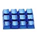 Produktbild Rosepoem Teclado mecánico Teclado Teclado 12 piezas Juego Teclado Tapas para llaves Transmisión de luz Pbt Plating Tapa para llaves - Azul