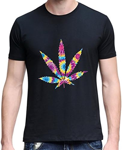 SEAWOOD Fashion Men Women Multicolor Leaf Print Tee Shirt Short Sleeve Lovers T-shirt - White XXXL Women's