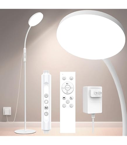 Lichttherapielampe 10000 Lux – UV-frei, 3 Farbtemperaturen, Dimmbar Mit Timer, Vollspektrum-Licht Für Büro & Entspannung
