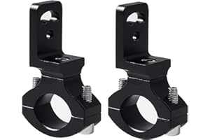 RUANI 2PCS Universal Handlebar 22 25mm 7/8Inch Headlight Holder Tube for Cafe Chopper