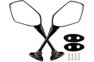 OuYi Rétroviseur de moto Inversion du miroir Rétroviseurs latéraux Sous plusieurs angles Universal Compatible pour HONDA CBR900 CBR919 CBR929 CBR954 1998-2003 HYOSUNG GT125R GT250R GT650R GT650S