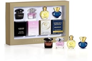 Versace Ladies 4 x 5ml Miniature Gift Set: Crystal Noir, Bright Crystal, Eros Pour Femme, Dylan Pour Femme
