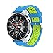 Produktbild BZLine Armband | Doppelte Farbe Sport Silikon Uhrenarmband | Für Samsung Galaxy Watch 42mm 46mm | Schnellspanner | Handgelenkgröße: Ungefähr 130-200mm (42 mm, L)