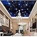 Produktbild Qwerlp Nahtlose Mosaik Decke Zenith Wandbild Tapete 3D Stereo Sternenhimmel Landschaft Wandmalerei Wohnzimmer Wohnkultur-260Cmx195Cm