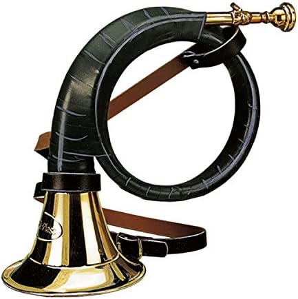 Fritz Fürst Pless Horn with Artificial Leather Nickel-Coated Brass Hunting Horn Horn Hunter In Various Sizes