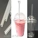 Produktbild Hope Style® Milchshake-Strohhalme, transparenter Kunststoff, qualitativ hochwertig, 200 mm x 9 mm, 200 Stück