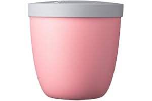 Mepal - Snackbox Ellipse - Lebensmittelbehälter zum Aufbewahren und Transportieren von Snacks - geeignet für Gefrierschrank, Mikrowelle & Spülmaschine - 500 ml - Nordic Pink