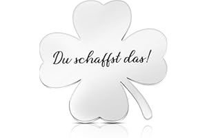 Photect Kleeblatt Glücksbringer Du Schaffst Das Handschmeichler Vierblättriges Kleeblatt Viel Glück Geschenk Glücksklee Glücksbringer für Prüfung Abitur Aufmunterung Genesung Geschenk Kinder Familien
