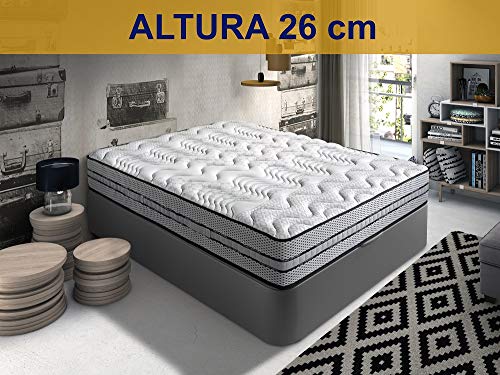 Relaxing-Confort Colchon de 160x200 viscoelastico-Grafeno, Espuma