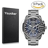 Youniker 5 Pack Diesel Displayschutzfolie, Diesel Displayschutzfolie Folien für Diesel Herren dz4329 Uhren Crystal Clear HD, Kratzfest, Keine Fingerabdrücke, blasenfrei Film