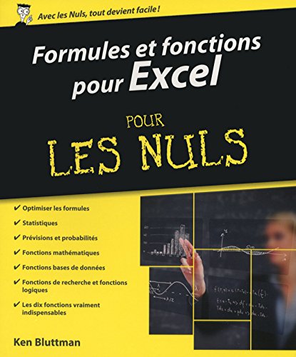 Formules et fonctions pour Excel 2013 et 2016 pour les Nuls