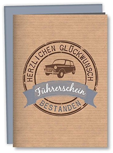Zum Führerschein: Geschenkverpackung für ein Geldgeschenk: Mit Kuvert