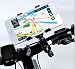 Produktbild Universal Fahrrad Halterung Lenker für die meisten Handys - iPhone 6 5 C 5S 4S, HTC One, Samsung Galaxy S5/S4, Sony Xperia Z, Google Nexus 4 5 Moto G Phone Samsung Galaxy S3, Note 2, Lumia 520 HTC One S, Lumia 920 (Maximale Breite 35 mm) 360 Grad drehbar