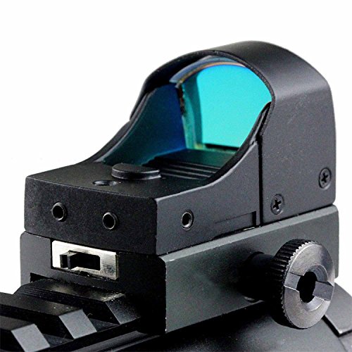 MAYMOC Mini reflejo holográfico verde + rojo punto vista alcance doble brillo Picatinny 20mm montaje en carril