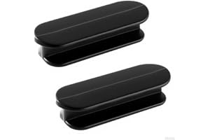 Keratobleem 2 Stück Balkontürgriff Kleben, Griff Balkontür Außen, Mühelos Selbstklebende Türgriffe,Balkontürgriff Außen Zum Kleben, Schrankgriffe,Balkongriff, Kunststoff Möbelgriff-Schwarz