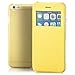 Produktbild Saxonia Tasche Apple iPhone 6 6S Hülle Case Schutzhülle Flip View Cover mit Fenster Gelb