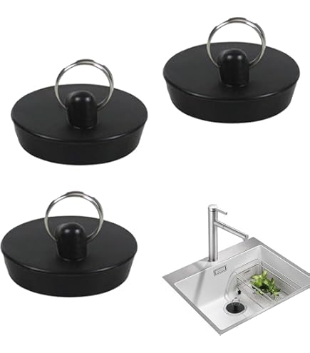 Tappo In Gomma Per Lavello Grande - Diametro 52mm - Foto 7