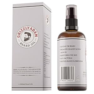 Beard Oil Cedarwood Lime Premium Beard Conditioning by Grizzly Adam - Soothes Skin Irritation - Anti Bacterial and… - Image 7
