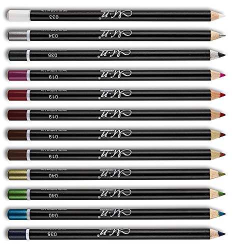 Lipliner,VALUE MAKERS 12 Farben Lipliner set Glitter Lidstrich Hilfe für Eyeliner - 7