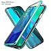 Produktbild Kompatibel Hülle Oppo Reno 10X Zoom Magnetische Handyhülle Stark Magnetische Adsorption Technologie Metallrahmen 360 Grad Vorne hinten Gehärtetes Glas Schutzhülle,für Oppo Reno 10X Zoom Case - Grün