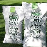 The Grass People SUPERSTAR: Back Lawn 10kg Grass Seed Lawn Seed Perfect for Families, Luxury Lawn, High Quality lawn, Hard Wearing and Attractive Grass Lawn