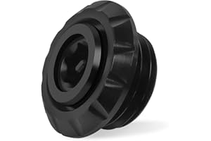 HAONEL Engine Oil Filler Cap Cover Replacement for Yamaha MT-07 MT-10 MT-125 YZF R1 R3 R6 FZ1 FZ8 XJ6 XSR700 Aluminum Oil Filler Plug(Black)