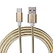 Produktbild myfei Micro-USB-Kabel, strapazierfähig 1 m USB 2.0 Schnell Daten Ladegerät Frühling Kabel für iPhone und Android Spring Metall Linien Ladekabel für iPhone 7/7 Plus/6/6S/6 PLUS/6S Plus, iPhone 5/5S/5 C, iPad, iPod