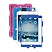 Produktbild iPad Mini Hülle,ACEGUARDER®für Kinder Slim Etui mit Standfunktion Stoßfest für Apple iPad Mini 1/2/3(Rosa/Blau)
