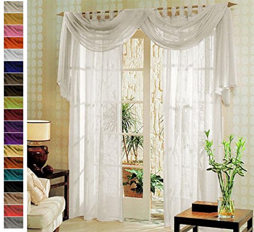 Voile komplett GARDINEN SET 3tlg., Türkis, 60999 - 2