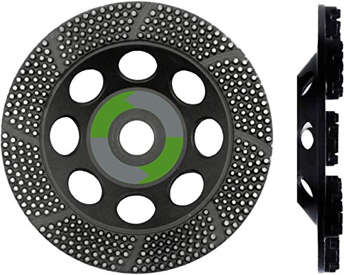 NOZAR Premium Diamant-Schleifteller Rambo F 125 x 22,23 mm x Korn 50 BH: 20 mm für Beton, Kalksandstein (hart), Naturstein, Metall, Universal