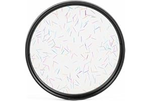 KOJASI Prism Lens Filter 77mm Starlight Blendfilter Anamorphic Lens Flare Effect Filter Film Props (Rainbow Ray Flares)