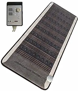 CAREFIT Ceramix Thermal Mat Ceraball Redclay Turmaline Heating Mattress with Infrared Pain Relief Ceratonic Relaxation Therapy, 6ft